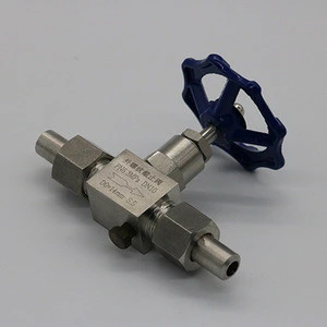stainless steel needle type stop valve with vent hole for sale