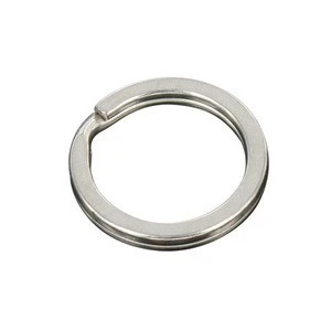 Stainless steel squashed split ring