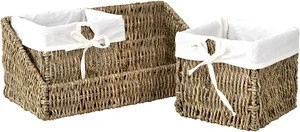Storage Baskets Tray and Removable Liners, Nesting Wall Organisation Container Bins