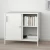 Import Storage Organisation Steel Bookcases Shelves Units Cabinet with Sliding Doors from China