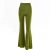 Import Stretchy High Waist Bell Bottom Pants Women Spring Bodycon Long Pant Femme Streetwear Casual Green Pants Flare Trouser from China