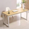 strong school/office  wooden computer  desk with iron legs