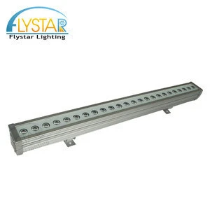 Strong waterproof ip65 grade dmx led bar 24*10W rgbw 4in1 led wall washer light for outdoor