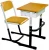 Import student writing desk kids school furniture from China