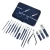 Import Stylish Stainless Steel Blue Clipper Set 18 Pcs Manicure Tool Pedicure Kit from China