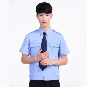 Summer security guards uniform shirts or military officer uniform