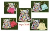 super cute summer Modern girl top matching icing ruffle shorts wholesale kids clothes sets