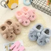 Super soft winter warm slippers cute plush baby girl shoes