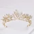 Import T-26 Headband Hair Jewelry Wedding Crown Women Baroque Tiaras Pearl Crystal Butterfly Flower Tiara from China