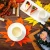 Import Table Mats Fall maple leaf placemats Thanksgiving harvest maple leaf shaped felt heat resistant coasters from China