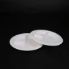 Tabletop white 3 round porcelain compartment plate for restaurant