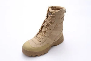 Tan Color leather high-top hiking shoes outdoor boots Army fans Tactical Assault Boots
