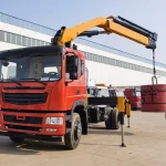 Tder Chinese 4 Ton Telescopic Knuckle Folding Boom Crane Mounted Truck Price