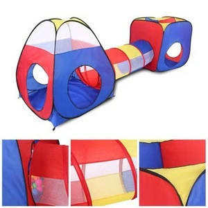 Teepee tent kids indoor tent with tunnel for kids wholesale kids play tent