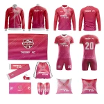 The integrated customization of sports teams (clubs) equipment Football Soccer  Football Soccer Jacket Jersey Flag Bag Shin Pads