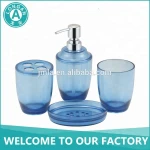 The Popular Plastic Yellow Toothbrush Holder Bath Mat Accessory 4Pcs Bathroom Set For Bathroom With Wholesale Price
