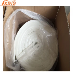 Thermal ceramics fiber blanket 128kg/m3 ceramic wool aluminum silicate