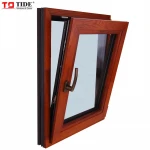Timber clad aluminum profile for windows and doors in luxury house