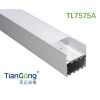 TL 75*75A driver inside Aluminum and pc diffuser extrusion aluminum led profile for strips