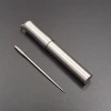 Toothpick Holder Keychain - Waterproof Stainless Steel Toothpick Box Container &amp; 2 Titanium Toothpick Ultralight Travel Kits