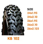 TOP BICYCLE TIRE 26x1.95, 26x2.125, 26x1-3/4 IN VIET NAM
