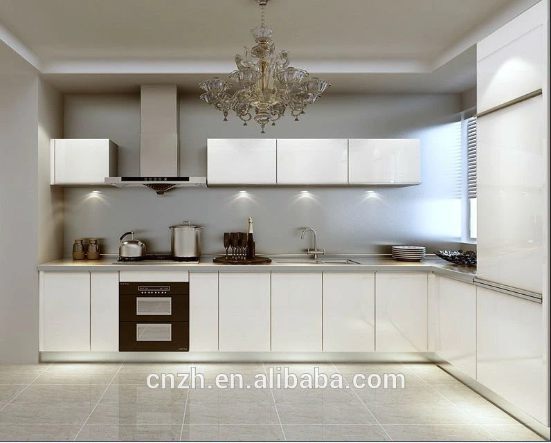 Top quality China made white aluminium kitchen cabinet for kitchen furniture