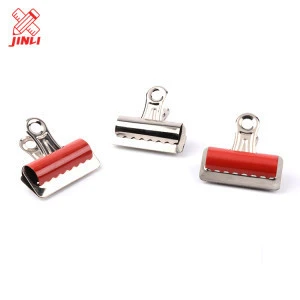 Top sale cheap price hot custom office binding supplies stainless steel metal color bulldog clips