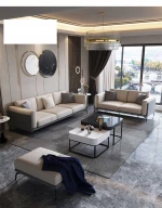 Top10 Best Selling wood frame Luxury Furniture Modern Living Room fabric Sofa Set sofa set 3 seater 4 seater  sofa