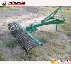Tractor 3 point Landscape Rake for sale. Agricultural machinery equipments, spike rake Pine Straw