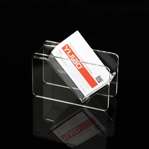 Transparent Acrylic desktop Business Card Holder display