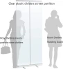 Transparent Protective Social Distancing Screen Floor Standing Sneeze Guard Room Dividers Protective Roller Pull up Clear Banner