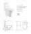 Import Trendy Wholesale Dual Flush Washdown P-trap/S-trap Two Piece Toilet Siphonic Rimless Two Piece Toilet from China