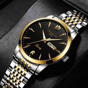 TRS068 TRSOYE Design Fashion Hands Men New Watch Wholesale Wrist Band Watch Dial Custom Leather Strap Couple Quartz Watch Sale