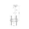 TV mount on ceiling vasa 200*200mm 400*400mm tilt  60 inch TV wall mount fireplace swivel tilt