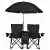 Two Person Beach Chairs Outdoor Picnic Camping Twin Chair Portable Folding Double Chair With Umbrella