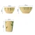 Import Type C Bamboo Fiber Fibre Degradable Eco Friendly Reusable Food Safety Dinnerware Set from China