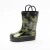 Import Un-Slip Green Camo Kid Outdoor Waterproof Garden Rubber Rain Boots with Handles from China