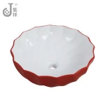 Unique Western Sanitary Ware countertop flower shaped bathroom sink