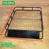 UNIVERSAL STEEL ROOF BASKET LUGGAGE BOX RACK Car 4x4 4WD Carrier 1.23m