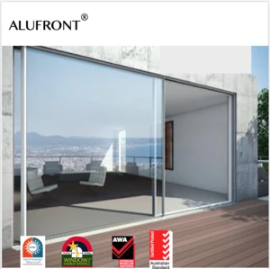US certified and Australia certified aluminum narrow framed steel looked aluminum sliding doors