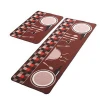 USA popular Amazon custom printed design washable PVC kitchen floor mats  non slip rugs rubber backing door mat