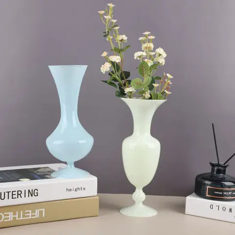 Buy Vase Decoration Living Room Flower Arrangement Glass Transparent ...