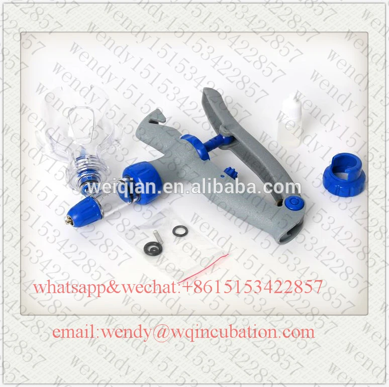Veterinary continuous vaccine syringes