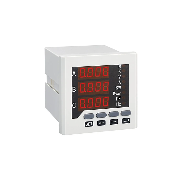 Volt/Amp/Hz 3 Phase Watt Digital Panel Volt Ampere Meter