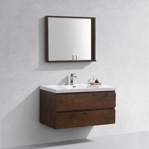 Wall Mount Luxury Hotel Melamine contemporary 42" bathroom vanity