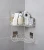 Import wall mounted shower caddy adhesive shampoo stand towel storage bathroom corner toilet rack no drilling organizer from China
