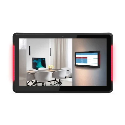 Wall Mounting Meeting Room Booking System 13.3 Inch with LED Light Bars Android Tablet