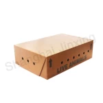 Wax Paper Box Custom Printing Foldable Hard Corrugated Shipping Packaging Waxed Cardboard Boxes