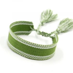 Webbing Bracelet Blank Wrist Band Can Be Embroidered Tassel Hand-woven Wrap Bracelets  DIY Bracelet