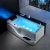 Import Whirlpool Waterfall Bathtub LED circular waterfall Bluetooth speaker with pillow from China